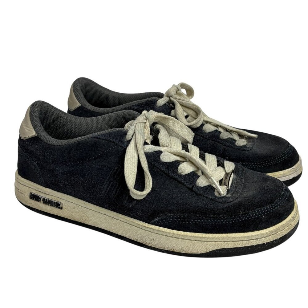 Harley-Davidson Mens Static Riding Shoes Mens Size 12 Navy Suede